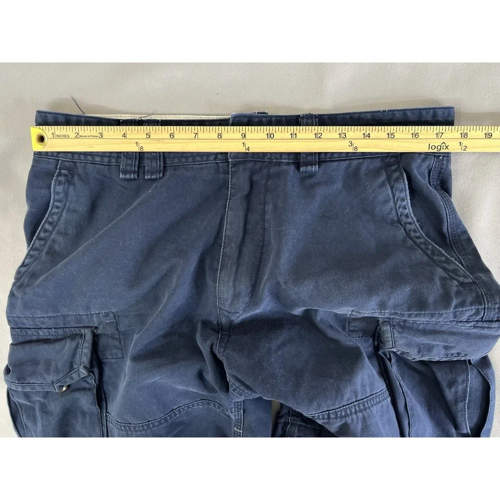 Polo Ralph Lauren Cargo Shorts Mens 33 Navy Blue Chino Gellar Fatigue Preppy Y2K
